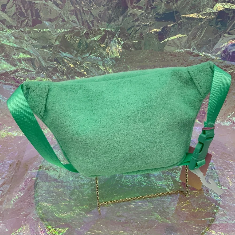Stoney Clover Lane Terry Cloth Travel Green Fanny Pack Beach Bag